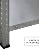 Стелаж СК 1500×750×400 оцинковане покриття