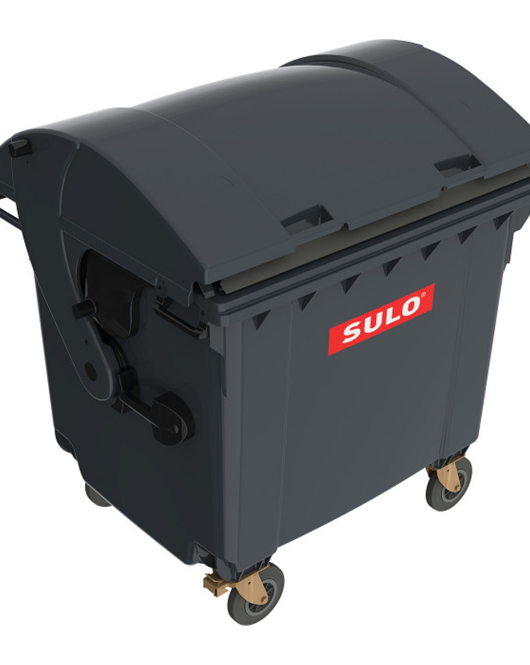 Контейнер пластиковий для ТПВ ТМ «SULO» 1100 л. сферична кришка, Сірий Контейнер пластиковий для ТПВ ТМ «SULO» 1100 л. сферична кришка, Сірий