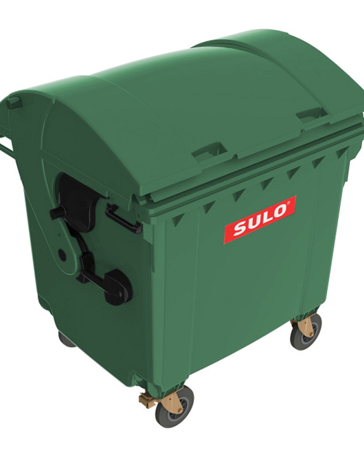 Контейнер пластиковий для ТПВ ТМ «SULO» 1100 л. сферична кришка, Зелений Контейнер пластиковий для ТПВ ТМ «SULO» 1100 л. сферична кришка, Зелений