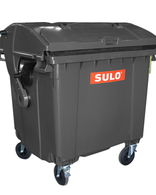 Контейнер пластиковий для ТПВ ТМ «SULO» 1100 л. сферична кришка, кришка в кришці, Сірий Контейнер пластиковий для ТПВ ТМ «SULO» 1100 л. сферична кришка, кришка в кришці, Сірий