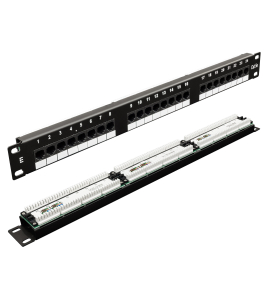 Патч панель 24 порти 1U 19" UTP CAT5E