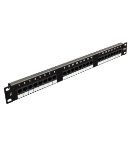 Патч панель 24 порти 1U 19" UTP CAT5E