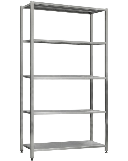 Стелаж зварний з нержавіючої сталі СжН-5-1300x500x1800 Стелаж зварний з нержавіючої сталі СжН-5-1300x500x1800